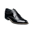thumbnail image 2 of 00375 Stacy Adams Leather Shoes Dayton Ostrich Wingtip Oxford Black Burgundy, 2 of 2