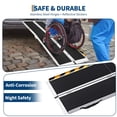 thumbnail image 4 of Portable Heavy Duty Aluminum Wheelchair Ramp Lightweight Foldable with Safety Lock Non-Slip Surface 600Lb Capacity Threshold Ramp for Cars Garage Doorways Curbs and Home Steps, 4 of 8