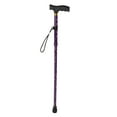 thumbnail image 1 of Folding Cane, Safe Adjustable Height T Handle Stand Assist Walking Cane Texture Print  for Disabled for Indoors, 1 of 7