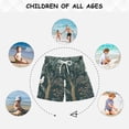 thumbnail image 6 of FORMRS Boys Swim Trunks Quick Dry Mesh Liner Boardshorts Sizes XS-XL, Floral Forest Scene, 6 of 7