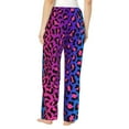 thumbnail image 2 of Bixox Women's Leopard Neon Rainbow Gradient Patterned Pajama Pants Loungewear, 2 of 5
