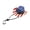 wjx, variant on Bold Red White And profound Blue Symbol Pattern Western Hat For Average Pets Perfect For Holiday incidents