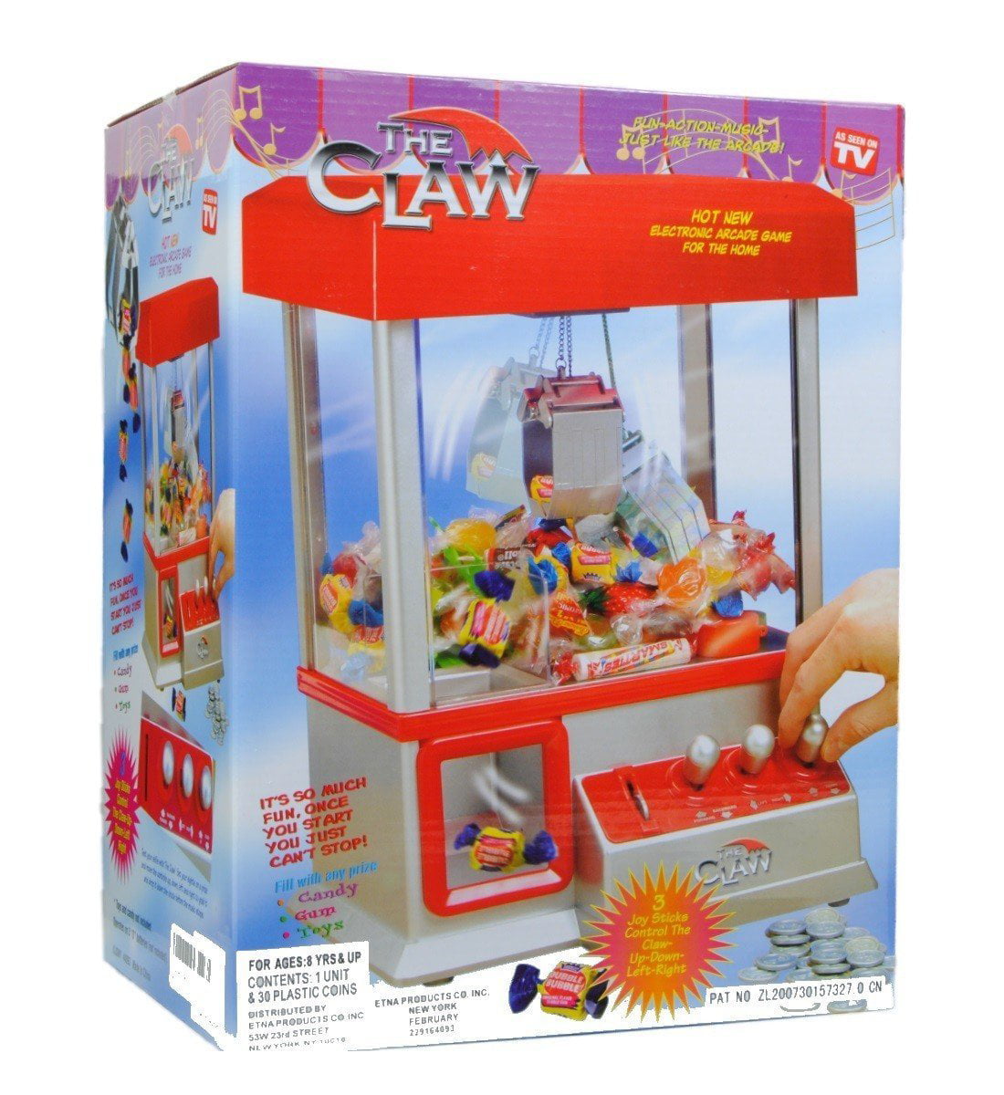 a toy claw machine