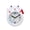 White, variant on Alarm Clock Creative Lucky Cat Alarm Clock Mini Table Decoration Student Cute Plastic