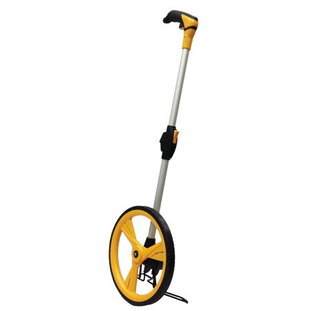 Aain® TM007Y Wheel Master Pro Collapsible Measuring Wheel 12" Rolling Yellow Perfect surveying Tool For Distance MeasurmentYellow