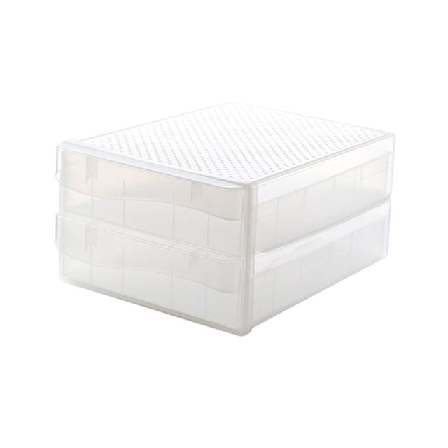NEW Kitchen Refrigerator Storage Box Egg Storage Box Rectangular Transparent Compartment Box With Lid Egg Box