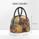 thumbnail image 2 of Balery Relaxing Cat With Orange Juice Bolsa de Almuerzo para Mujeres, Caja de Almuerzo, Bolsa de Almuerzo Pequeña Impermeable, Tote de Almuerzo Reutilizable con Gran Capacidad, 2 of 6