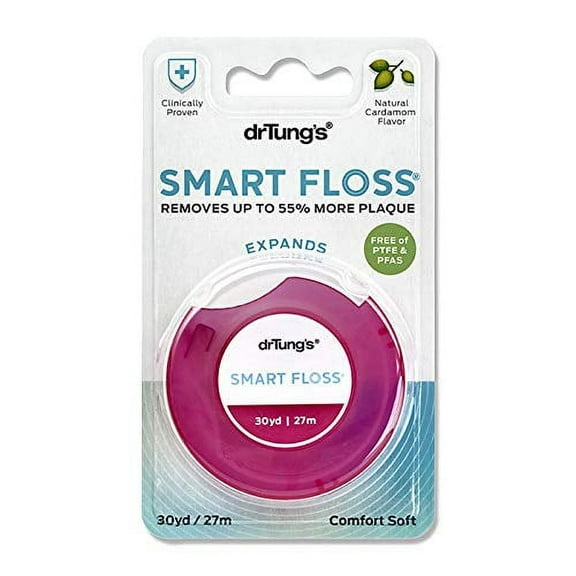 Dr. Tung's Smart Floss with Natural Cardamom Flavor, 30 Yards - 1 Ea, 3 Pack
