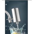 thumbnail image 3 of Stainless Steel Faucet Water Filter, Carbon Block Water Filtration System, Faucet Water Filter, Reduces Chlorine, Bad Taste And Odor, (1 Filters Inclu, 3 of 5