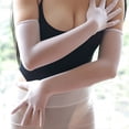 thumbnail image 4 of Sheer Seamless long Gloves affordable luxury Smooth pantyhose tights stockings, 4 of 5