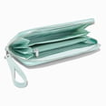 thumbnail image 2 of Claire's Mint Green Wristlet Wallet for Women, Compact and Stylish Clutch Purse with Crystal Gemstone Bows, Perfect Blend of Functionality and Fashion, 7.5" X 4", 2 of 4