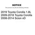 thumbnail image 2 of Transit Auto Front Rear Semi-Metallic Brake Pads and Drum Shoes Kit for Car Toyota Corolla Scion xD KFN-100025, 2 of 11
