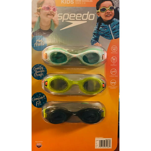 Speedo Goggle Kids Unisex, 3-pack (Green) - Walmart.com - Walmart.com