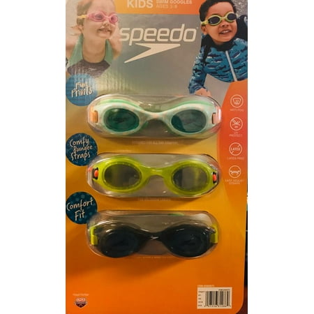 Speedo Goggle Kids Unisex, 3-pack (Green)