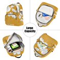 thumbnail image 5 of FORMRS Mini Backpack Purse for Women Travel Daypack Casual Shoulder Bag, White Flowers, 5 of 7