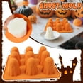 thumbnail image 3 of Ghost Silicone Molds Non-Stick 3D Chocolate Molds 9-Cavity Cute Ghost Mold for Jelly Gummy Candy Pudding Ice Cube Resin Cake Halloween Party Decorations, 3 of 9