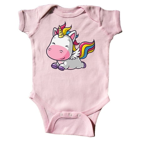 

Inktastic Cute Flying Unicorn Gift Baby Boy or Baby Girl Bodysuit