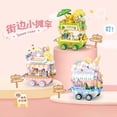thumbnail image 4 of DIY Architecture Restaurant Coffee Shop Ice Cream Car Store Street View Building Blocks Kit Girls Bricks Classic Model Kid Toys,no Box 290pcs,minibricks, 4 of 6