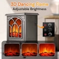 thumbnail image 4 of SKONYON Electric Fireplace Infrared Quartz Electric Stove Heater, Black, 4 of 7