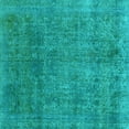 thumbnail image 1 of Ahgly Company Indoor Square Abstract Light Blue Modern Area Rugs, 5' Square, 1 of 4