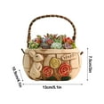 thumbnail image 2 of Creative Rabbit Shaped Breathable Plant Flowerpot Succulent Plant Flowerpot With Handle, 2 of 14