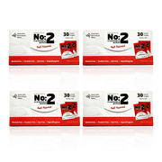 Number 2 Flushable Wipes, Travel Friendly, Individually Wrapped, Plant Based Fibers, Biodegradable, with Aloe and Cucumber, Unscented, 120 Wipes 4-Pack