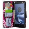 thumbnail image 2 of Moto Z Play Droid Case, Wrist Strap Pu Leather Magnetic Fold[Kickstand] Wallet Case with ID & Credit Card Slots for Motorola Moto Z Play Droid - Heart Butterflies, 2 of 4