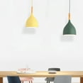 thumbnail image 4 of Minimalism Wood Metal Pendant Light, Nordic Style Colorful Pendant Lamp, Modern Farmhouse Pendant Lighting, Pendant Light Fixture for Over Kitchen Island Dining Room Table Entrance, 4 of 7