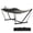 Dark Gray, variant on Kicctian 2 Person Hammock with Stand, Portable Double Hammock with 450 lbs Capacity, Balance Rope Included, for Patio, Backyard, Garden or Beach,Brown