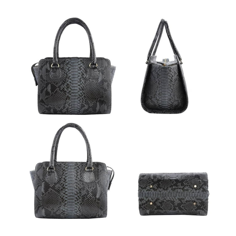 The Pelle Collection Women's Python Leather Tote Bag