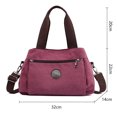 thumbnail image 2 of Hobo Handbags Bolso bandolera de lona para mujer, bolsos de mano con múltiples compartimentos, 2 of 6