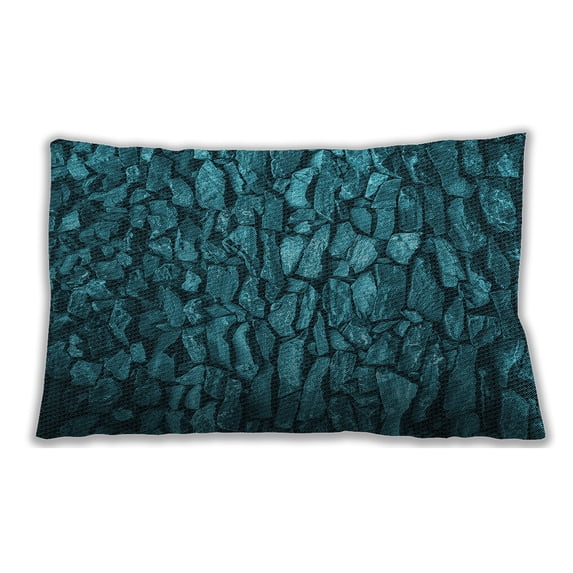 Ahgly Company Outdoor Rectangular Contemporary Lumbar Throw Pillow, 13 inch by 19 inch