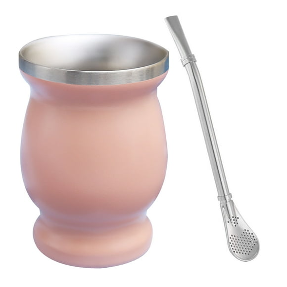 Gourd Mate Cup, 8 Ounces Stainless Steel Double-Wall Tea Cup, 230L Large Capacity, Easy to Clean, Suitable for Tea Coffee and Any Other Cold or Hot Drinking Xiaoyaoyou