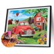 thumbnail image 1 of Cuadros Decorativos Kit de pintura de diamante 5D Casa roja y coche Taladro redondo completo Rhinestone DIY Artesanía Tmvgtek embutido en tela, 1 of 9