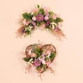 thumbnail image 3 of ziyahi Easter Wreath Garland Colored Eggs Indoor Outdoor Spring Wreath Half Circle, 3 of 9