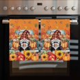 thumbnail image 2 of Fall Orange Pumpkins Kitchen Towels Set of 4, Water Absorbent Dish Towel, Thanksgiving Gnomes Rustic Maple Decorative Hand Towels - Quick Drying Cloth for Cooking Baking, 18x28 Inch, 2 of 8
