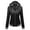 Black, variant on YOUSNH Womens Lightweight Casual Jacket Baseball Jacket Zipper Hooded Jacket Winter Jackets for Women Black L