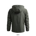 thumbnail image 6 of Men Outdoor Windproof Waterproof Hooded Jacket Field Climbing Warm Thin Outwear 2024 Male Fall Winter Hiking Camping Clothes (Dark blue,2XL), 6 of 6