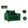 thumbnail image 6 of Meridian Furniture Naomi Velvet Accent Chair in Green, 6 of 9