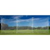 Champion Sports Lacrosse Backstop Net: Ball Barrier for Training, Practice and Drills - Field Organizer for Stray Balls, White
