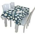 thumbnail image 5 of EREHome Random Dots Tablecloths Navy Cream Table Top Decoration 60x120 inches, 5 of 5