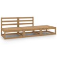 thumbnail image 1 of vidaXL 3 Piece Garden Lounge Set Honey Brown Solid Pinewood, 1 of 4