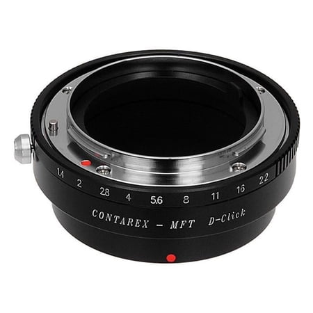 Fotodiox CRX-MFT-P-Dclk Pro Lens Mount Adapter - Contarex SLR Lens To Micro Four Thirds Mount Mirrorless Camera Body with Built in Aperture Control Dial