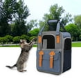 thumbnail image 3 of Mochila porta gatos portátil Colco Azul Correa de hombro Transpirable 30 cm x 21 cm x 41 cm, 3 of 7