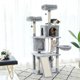 thumbnail image 3 of Large Sturdy Cat Tree with Multi-Level Cat Condos with Sisal Poles Hammock Cat Toys Climbing Tree House Furniture for Cats ShopWise Round, 3 of 10