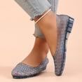 thumbnail image 6 of Domuza jelly sandals for women, Glitter Hollow Out Closed Toe Slip-On Flats, Breathable Water Shoes for Beach Summer Casual Wear Black 8.5（EU-41）, 6 of 6