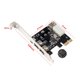 thumbnail image 2 of Tarjeta adaptadora Irfora Tarjeta adaptadora PCI-E a 1394 PCI-E x1 a 3 puertos DV Tarjeta de captura de video de alta definición con 2 * 1394A 6Pin 1 * 1394A 4Pin puertos Irfora Tarjeta adaptadora, 2 of 7