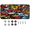 Multicolor 4, variant on ADECORIVY Skiing Skier Front License Plate, Snow Mountain Novelty Vanity Tag Aluminum License Plate with 4 Holes, Metal Car Accessory for Men Women, 6 x 12 Inch