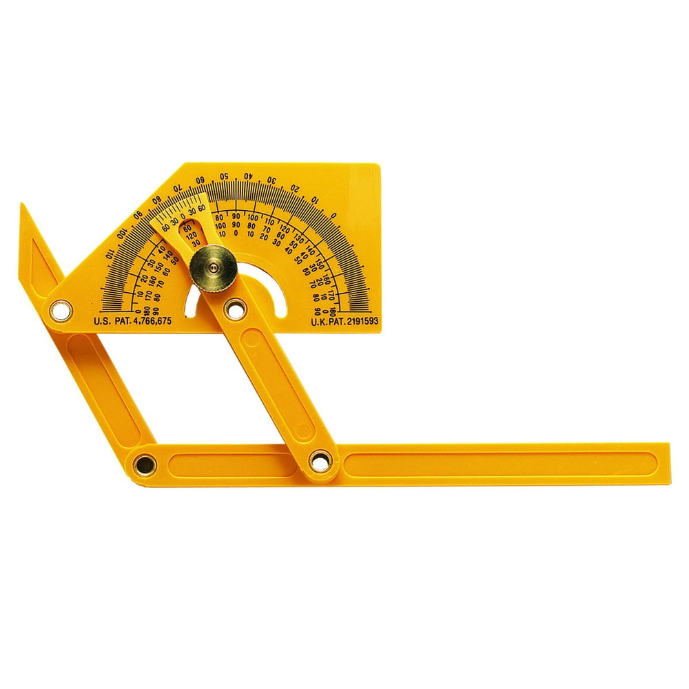 General Tools 29 Plastic Protractor and Angle Finder, Outside, Inside