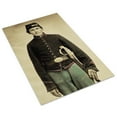 thumbnail image 3 of Print: Young Civil War Soldier, Union Artilleryman Uniform, Sword, 3 of 4